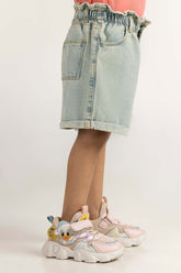 Ice Blue Toddler Girl Denim Short TG-SHT-SS24-005